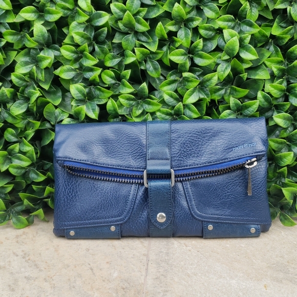 Matt & Nat Handbags - Matt & nat bag blue clutch